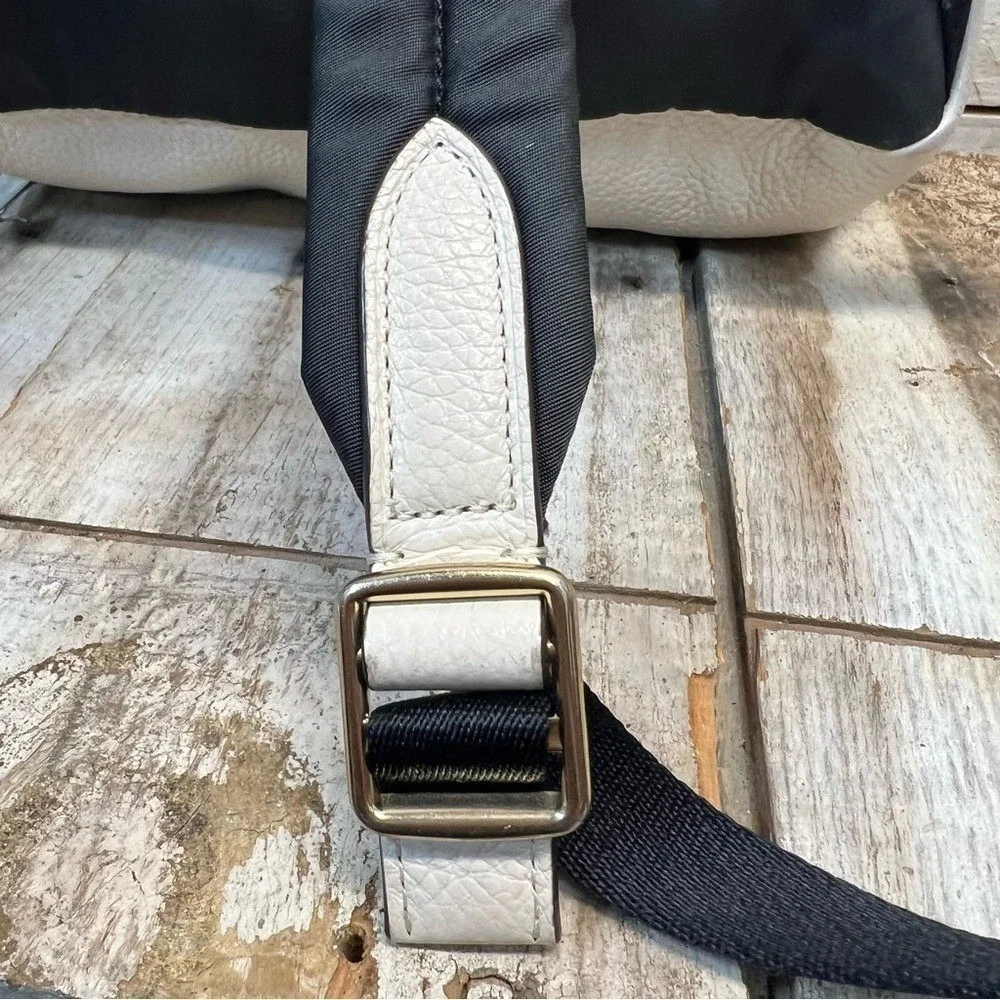 Coach‎ White Pebble Leather Mini Charlie Backpack F30550 Small Bag Mini